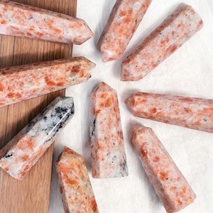 El yapımı turuncu Sunstone kristal dikilitaş kulesi meditasyon şifa kristal noktası kulesi Feng Shui ev dekor kral akik - Product Image 6
