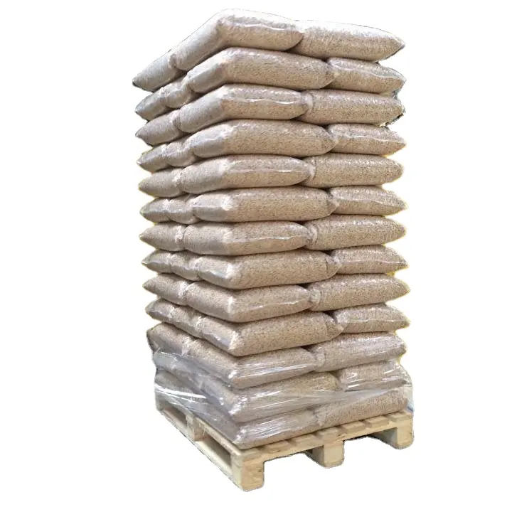 Hochwertige Holzpellets DIN PLUS / EN Plus-A1 Holzpellets Großhandel Europa Holzpellets In 15kg Plastiktüten