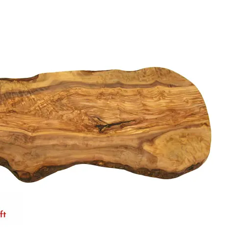 Tabla de cortar madera de oliva, tablero de desayuno de madera oxidada