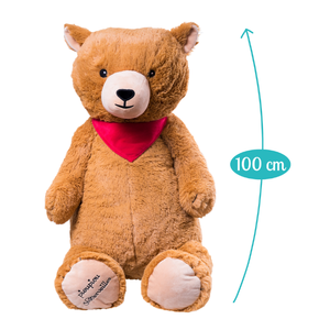 Jazzly the Grizzly Giant 100cmヒグマぬいぐるみ高品質ポリエステル素材ギフト