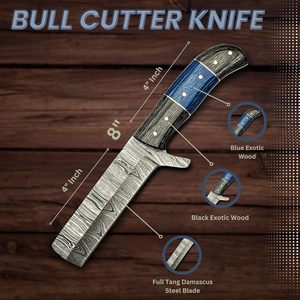 El yapımı şam çelik boğa kesici EDC maket bıçağı ile egzotik ahşap kolu ve deri kılıf özelleştirilebilir OEM desteklenen - Product Image 3