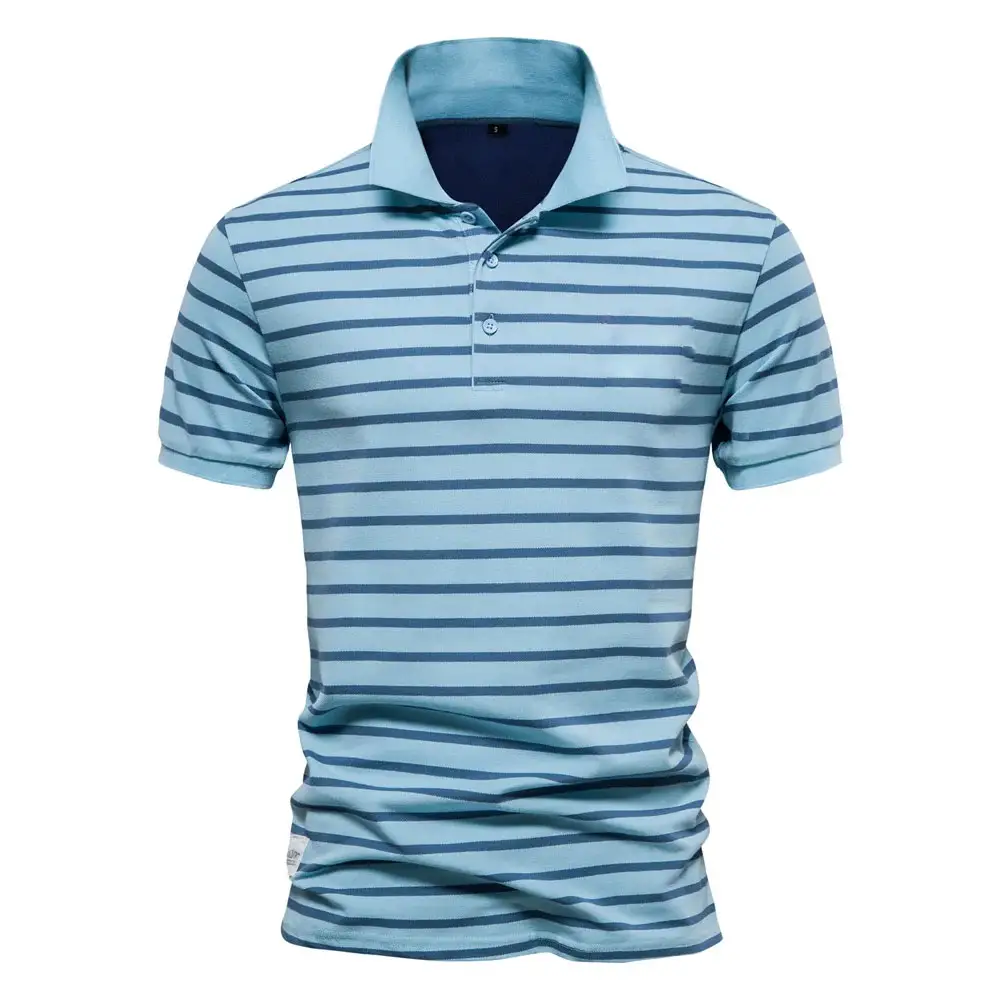 2024 New Hot Selling Plain Casual Golf Custom Logo Modern Polo Shirt For Men Knitted Polo High Quality Shirt On Sale