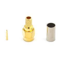 <strong>SMA</strong> Male Crimp Connector RG58 HLF200 RG141 Coaxial Cable with Plug for Wireless RF Antenna for Telecom Applications - Product Image 4