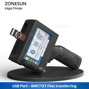 ZONESUN ZS-HIP254 Online piccola catena di montaggio intelligente codificatore a getto d'inchiostro macchina di codifica per bottiglia sacchetto codice a barre stampante QR - Product Image 3