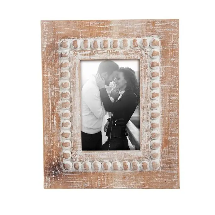 Whitewash decorativa moldura de madeira Mango Wood Picture Frame Perfeitamente para memórias queridas