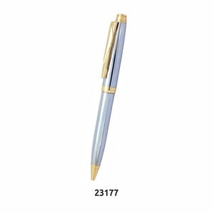 畅销新款奢华黑色标志定制金属滚轮圆珠笔促销经典哑光黑色金属笔快速