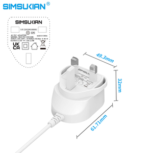 通用5V 1A 2A开关电源适配器，带发光二极管电脑材料交流DC美国欧盟英国非盟插头6V 2A电源适配器 - Product Image 5