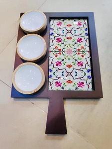 优质定制设计手工哑光黑色搪瓷托盘套装高服务家用餐具价格便宜 - Product Image 5