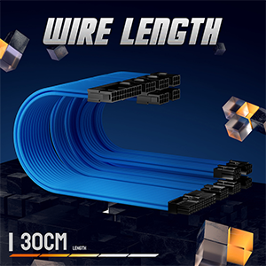 1X24Pin,1X4 + 4(8Pin) CPU,2XPCIE 6 + 2P,2XPCIE 6P ATX Cable de extensión PC GPU CPU Fuente de alimentación Cable Conectores de computadora - Product Image 6
