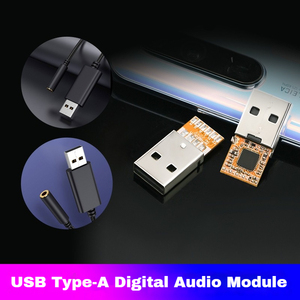 Kt0210 מודול המרה יחיד USB-A אוזניות אודיו דיגיטלי מתאם pcba