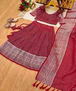 长Choli Lehenga Choli套装: 传统优雅与现代天赋民族儿童Choli系列，适合小时尚达人Kurtis - Product Image 6