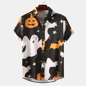 万圣节恐怖外观高品质派对功能定制设计街头穿衬衫 - Product Image 6