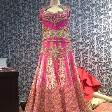 Vestido anarkali bordado meninas casamento de alta qualidade