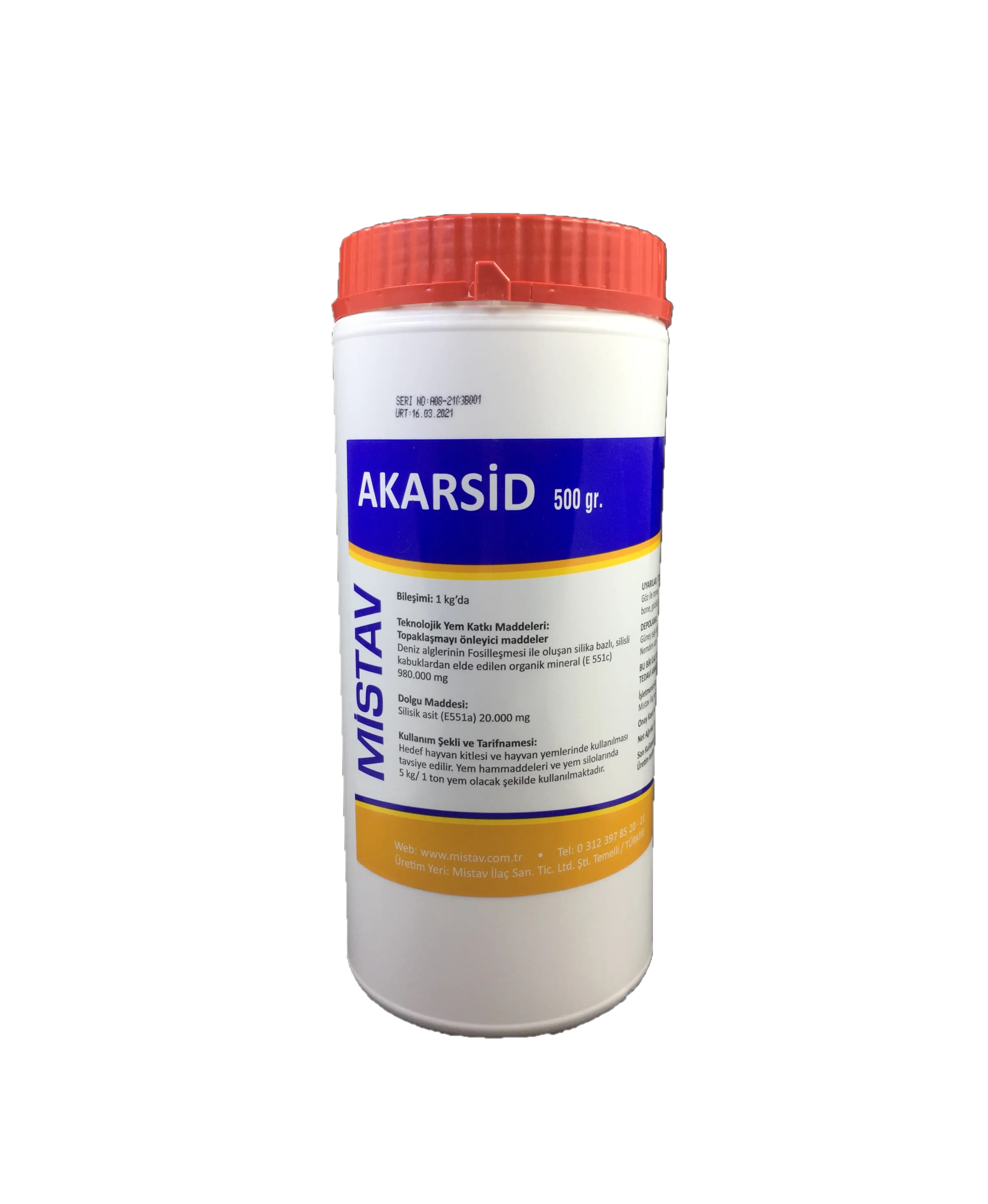 Producto OEM de etiqueta privada AKARSID Powder es un analgésico y antipirético Minerales a base de sílice natural para aves de corral y cerdos