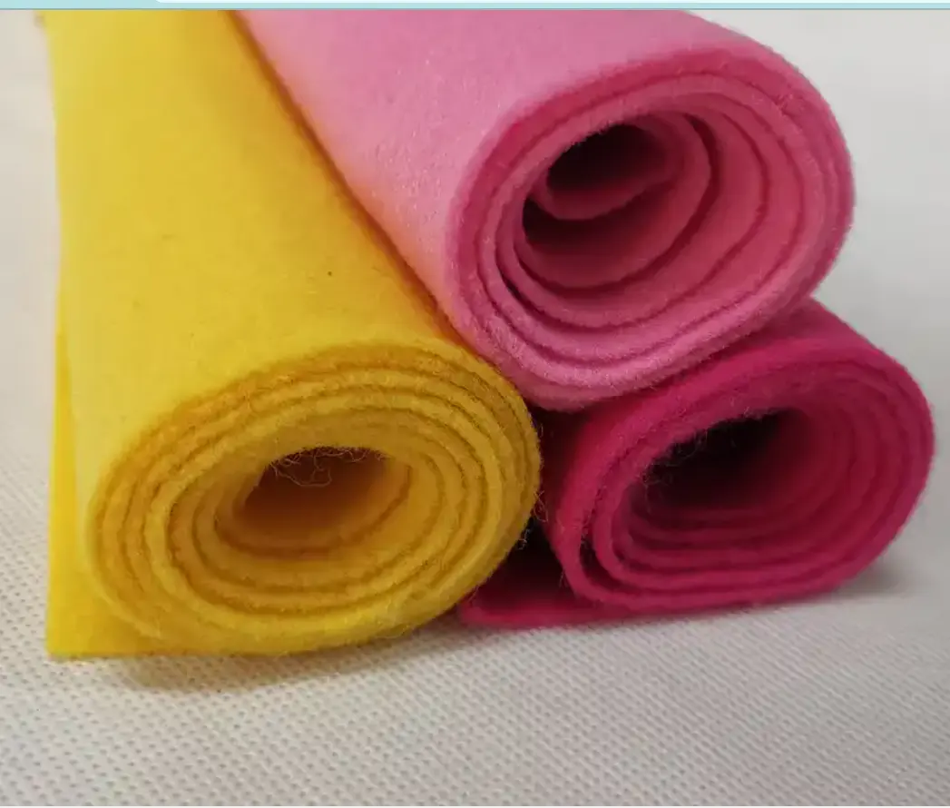 Melhor qualidade cor feltro tecido para mesa de bilhar poliéster feltro Vietnã