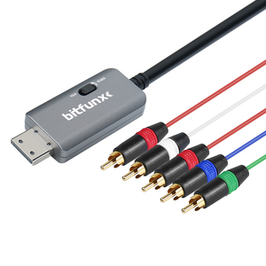 Bitfunx RGBS VGA至组件视频5RCA YPbPr电缆，用于Se-ga Dreamcast DC游戏机复古游戏配件 - Product Image 1