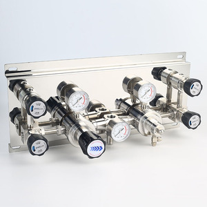 Einstufige UHP-Druckreduzier-Schalttafel-Gas versorgungs verteiler systeme für Labor halbleiter - Product Image 5