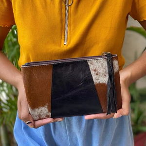 Designer Genuine Cowhide Leather Tassel <strong>Pouch</strong> for Women Fashionable Trendy High Quality Luxury Credit Card Holder Clutch Purse - Product Image 5