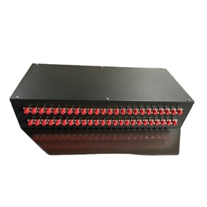 Marco de distribución óptica montado en rack de 19 \ "Panel de conexión de 12/48/96 puertos Red de telecomunicaciones ODF SC/LC/FC de fibra óptica de 24 núcleos - Product Image 1