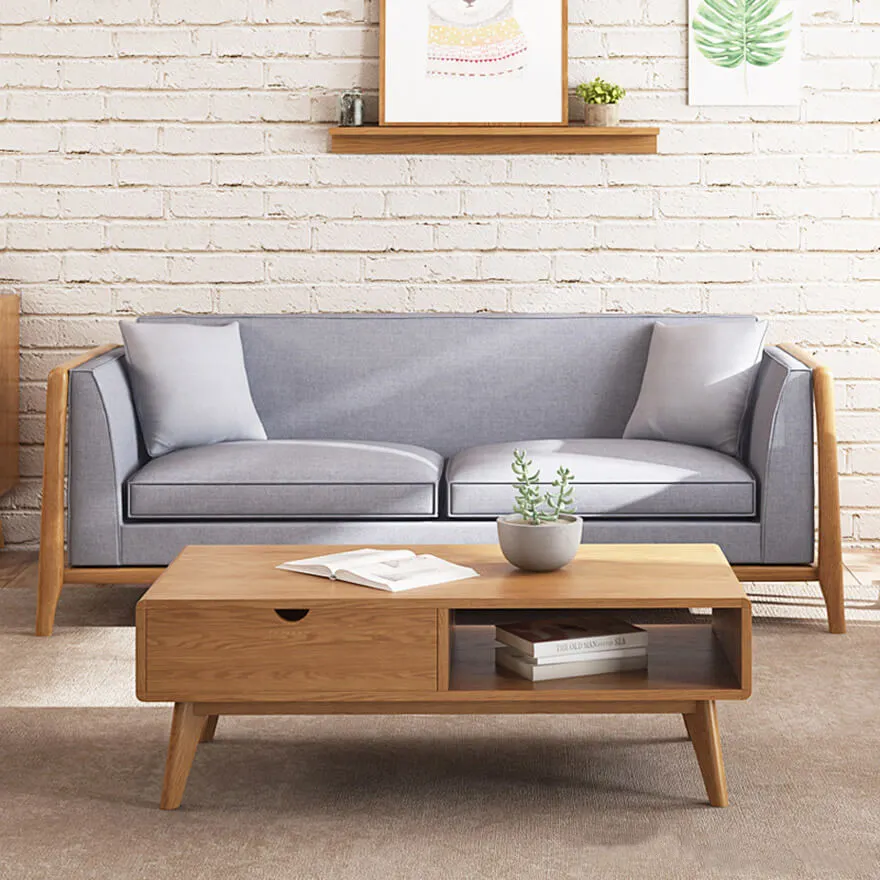 Design moderno divano soggiorno di alta qualità mobili in legno comodo ed economico