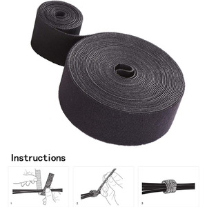 Customized Factory Wire Management Back to Back <strong>Hook</strong> and <strong>Loop</strong> <strong>Strap</strong>