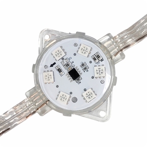 XQD โมดูลไฟพิกเซล LED กันน้ำ WS2811 RGB 12มม. DMX สีเต็มรูปแบบสำหรับการแสดงผลกลางแจ้ง DC12V โซลูชันระบบไฟ - Product Image 5