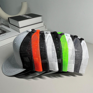 Custom High Quality 5 <strong>Panel</strong> Embroidery <strong>Patch</strong> Logo Mesh Trucker Cap Screen Print Trucker Hats Wholesale - Product Image 5