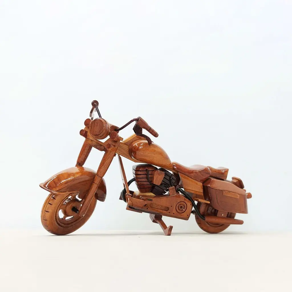 Vintage-Motorradminiaturmodell aus Holz schöne handwerks-Motorrad-Mini-Modelle aus Vietnam