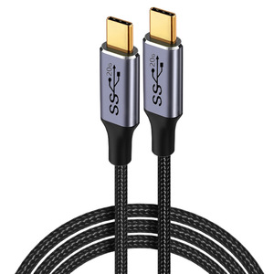 <strong>USB</strong> <strong>3</strong>.<strong>2</strong> Gen 2x2 20Gbps <strong>USB</strong> C to <strong>USB</strong> C Cable PD 100W (20V/5A) Fast Charging High <strong>Speed</strong> Data Transfer Cord - Product Image 1