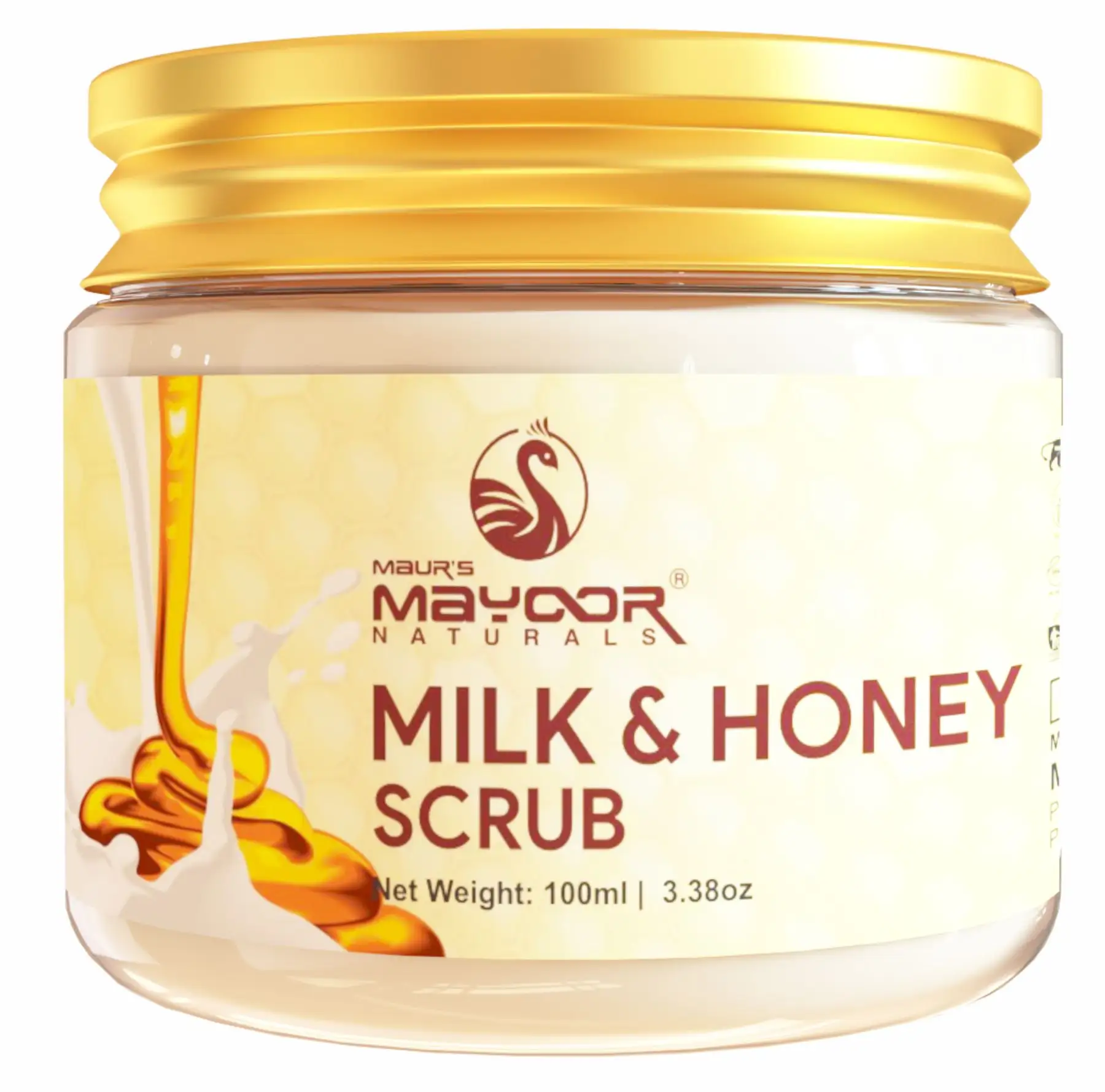 Susu & madu organik ramah lingkungan Scrub untuk pengelupasan kulit mati tersedia dengan harga grosir dari eksportir India