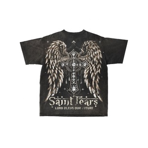 Unisex rahat moda T Shirt OEM hizmeti için toptan özel Logo baskılı asit yıkanmış T Shirt - Product Image 2