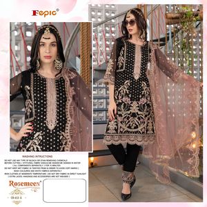 CRAFTED NEEDLE ORGANZA EMBROIDERED WITH HEAVY KHATLI WORK - Product Image 2