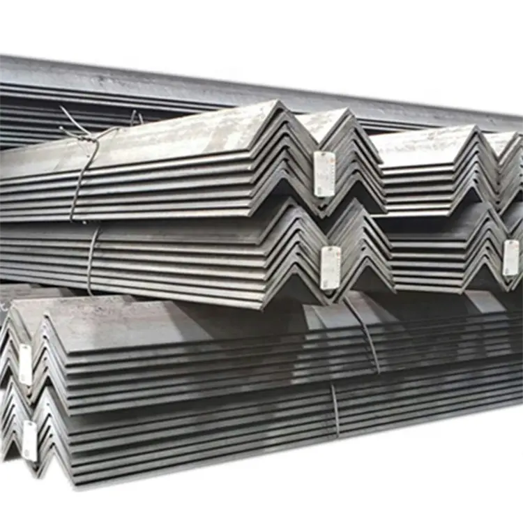 Tamaños personalizados de fábrica Espesor Galvanizado en caliente Barra de acero angular en forma de L Hierro angular de acero al carbono