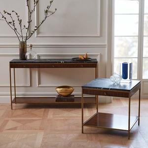 Mesa de jantar retangular em mármore branco com design moderno, balcão para bar e restaurante, edifício de escritórios, venda imperdível