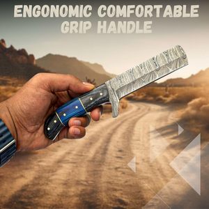 El yapımı şam çelik boğa kesici EDC maket bıçağı ile egzotik ahşap kolu ve deri kılıf özelleştirilebilir OEM desteklenen - Product Image 5