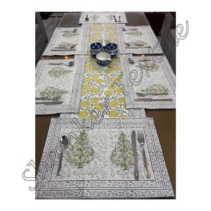 新设计厨房配件桌垫家用纺织品婚礼和派对用装饰晚餐用餐套装