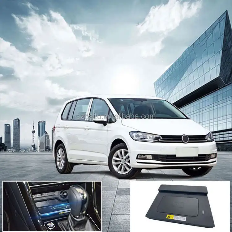 Оптовая продажа беспроводное автомобильное зарядное устройство для Touran 2015-2018 15 Вт Быстрая зарядка специальное автомобильное зарядное устройство