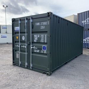 Contenedor de envío usado resistente a la intemperie con construcción de alta resistencia y fácil reubicación, ideal para almacenamiento industrial y personal - Product Image 1