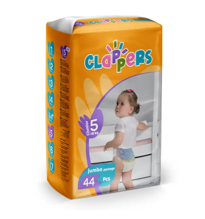 Pañales de bebé Clappers de alta calidad (4-9) KG