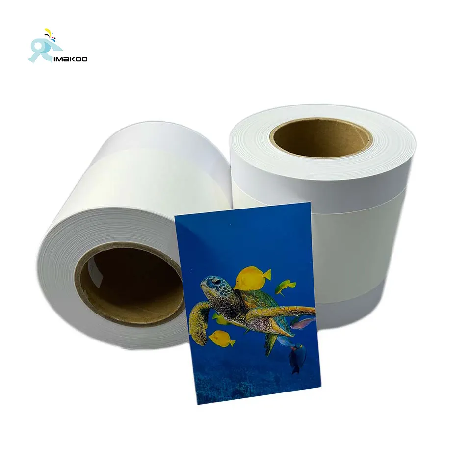 Rollo de papel fotográfico Minilab satinado de laboratorio seco RC microporoso profesional 260gsm