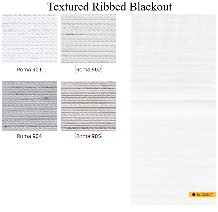 Textured Ribbed Blackout