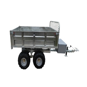 两轮空气制动拖拉机拖车3吨农用工具单轴拖车自动齿轮轮胎可用新使用条件 - Product Image 6