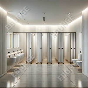 EBUNGE Modern Design Banheiro Partição Parede Laminated Board Masculino Toilet Dividido Mictórios Tela Feita de Aço Inoxidável 304 - Product Image 6