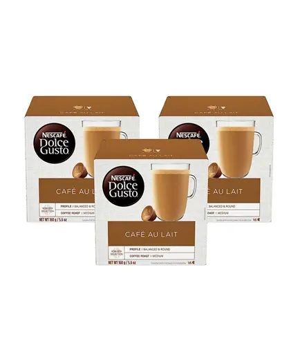 Vente de gros Dosettes de café décaféiné Nescafé Dolce Gusto Café au lait