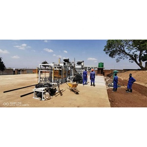 Pavimentadora de enclavamiento hidráulico completamente automática, línea de producción de bloques de ladrillo de hormigón de cemento hueco, máquina de fabricación de bloques - Product Image 6