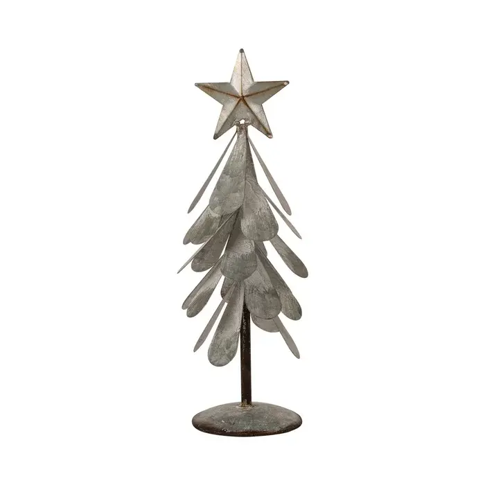 Supporto per calza a doppio albero in metallo per decorazioni natalizie