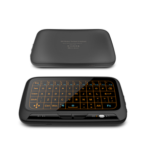 Mini teclado inalámbrico de 2,4 Ghz con retroiluminación, ratón de pantalla completa, Combo de panel táctil, Control remoto recargable para PC, Android, Tv Box
