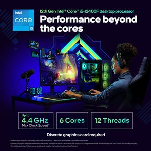 Inte.l <strong>Core</strong> I5-12400F Alder Lake CPU LGA 1700 2.5 GHz 6-<strong>Core</strong> 65W 18MB Cache Desktop <strong>Processor</strong> - Product Image 3