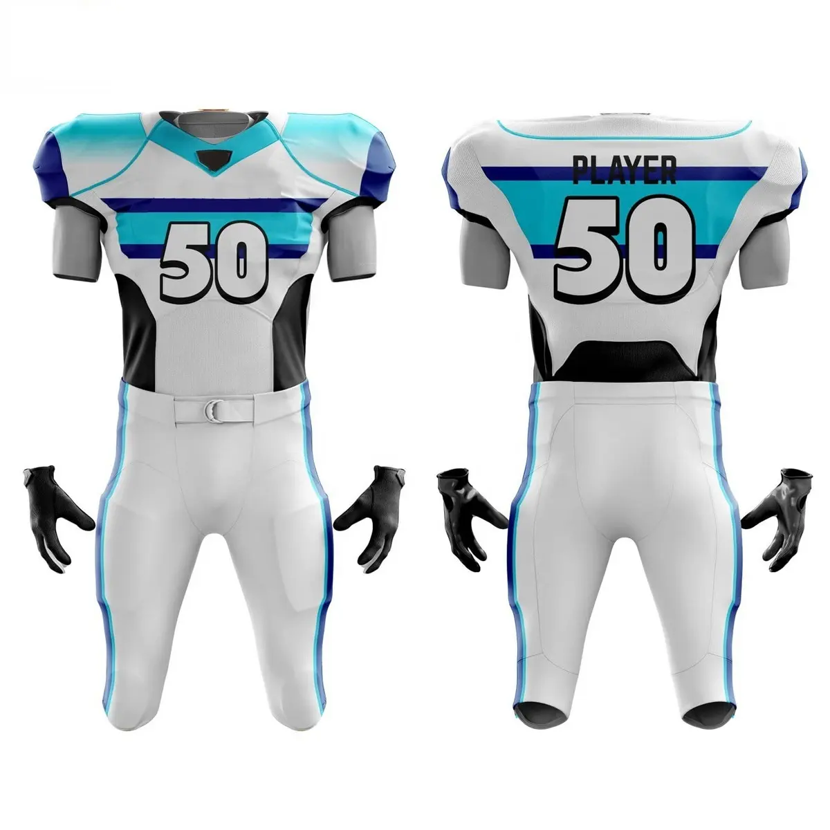 latest Design Customized American Uniform Good Price Football Uniforms For Men Jersey Custom American