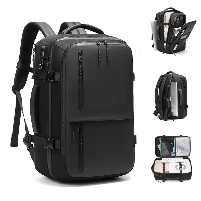 Mochila para computadora para hombre multifunzione de gran capabilidad impermeabile bolsa de viaje para exteriores